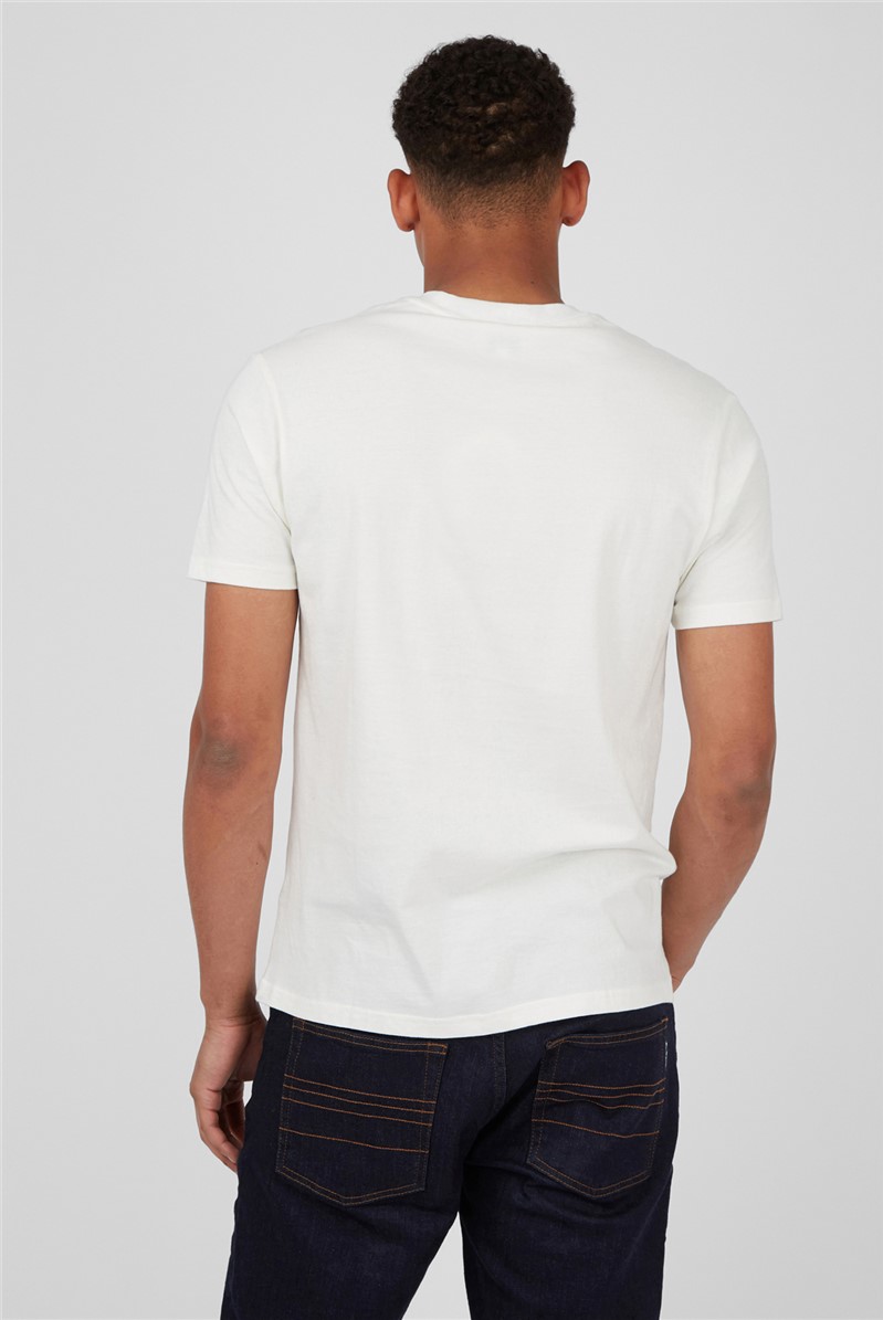 Ben Sherman | Men's Ivory Vintage Plectrum Tee | Suit Direct