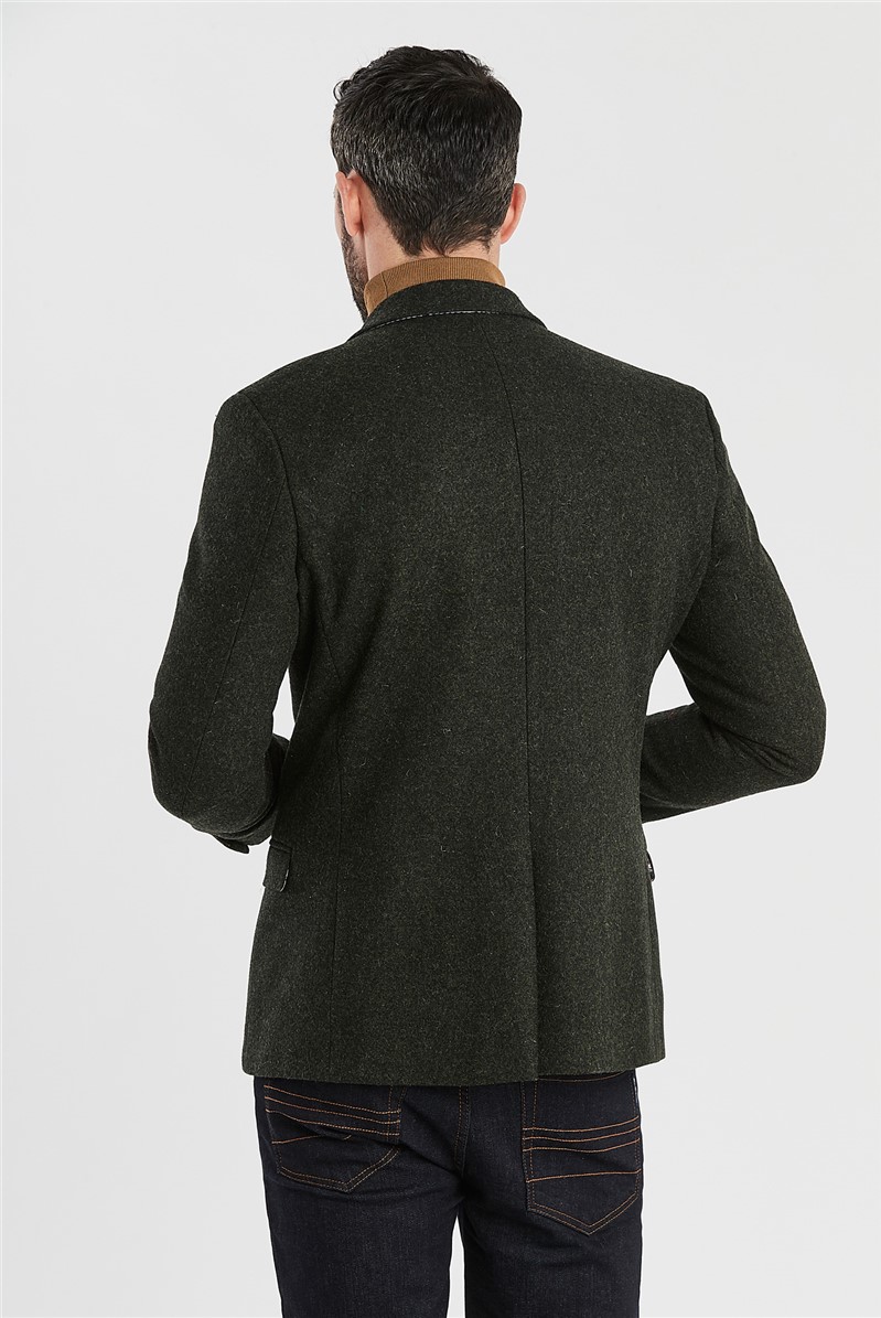  Forest Green Slim Fit Jacket