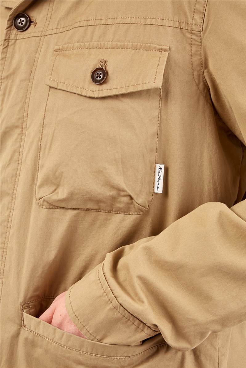  Sand Cotton Workwear Style Jacket