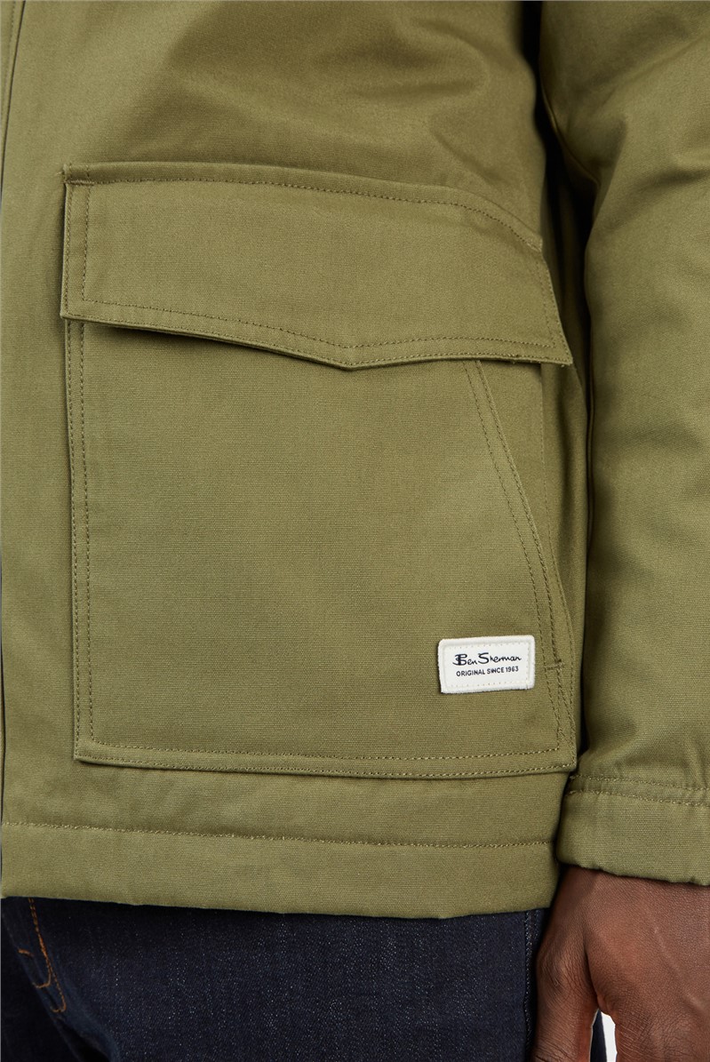  Hemp Green Workers Coat