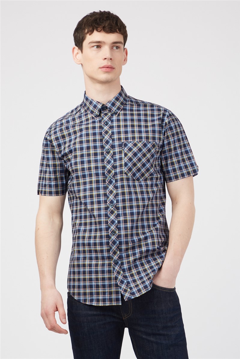  Regular Fit Short Sleeve Check Shirt