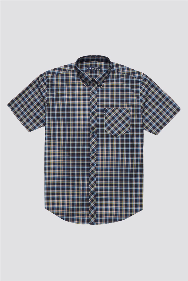  Regular Fit Short Sleeve Check Shirt