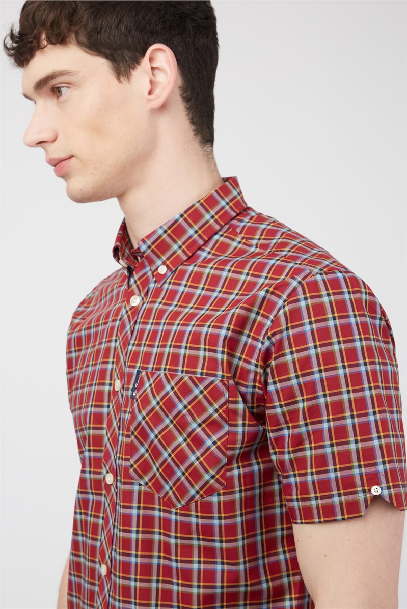  Regular Fit Short Sleeve Check Shirt