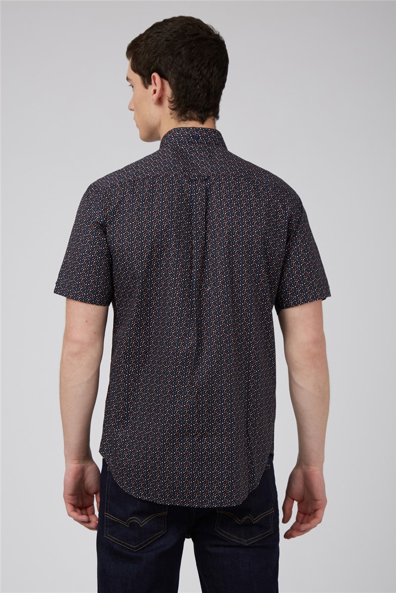  Short Sleeve Spot Print Shirt