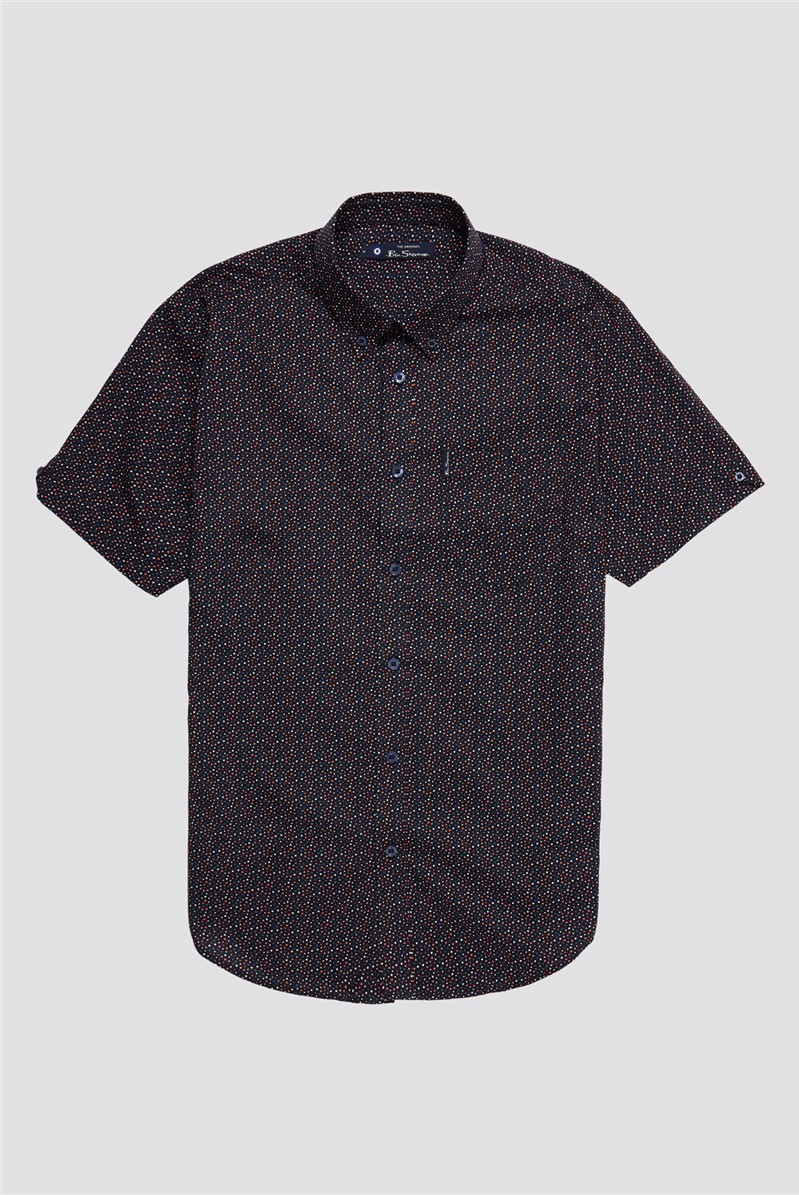  Short Sleeve Spot Print Shirt