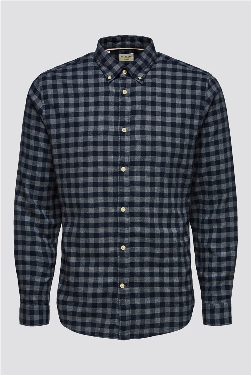  Navy Flannel Shirt