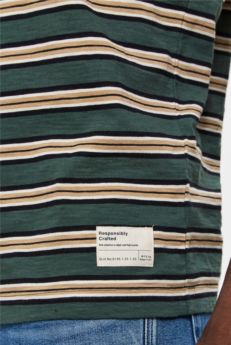  Striped T-Shirt in Green