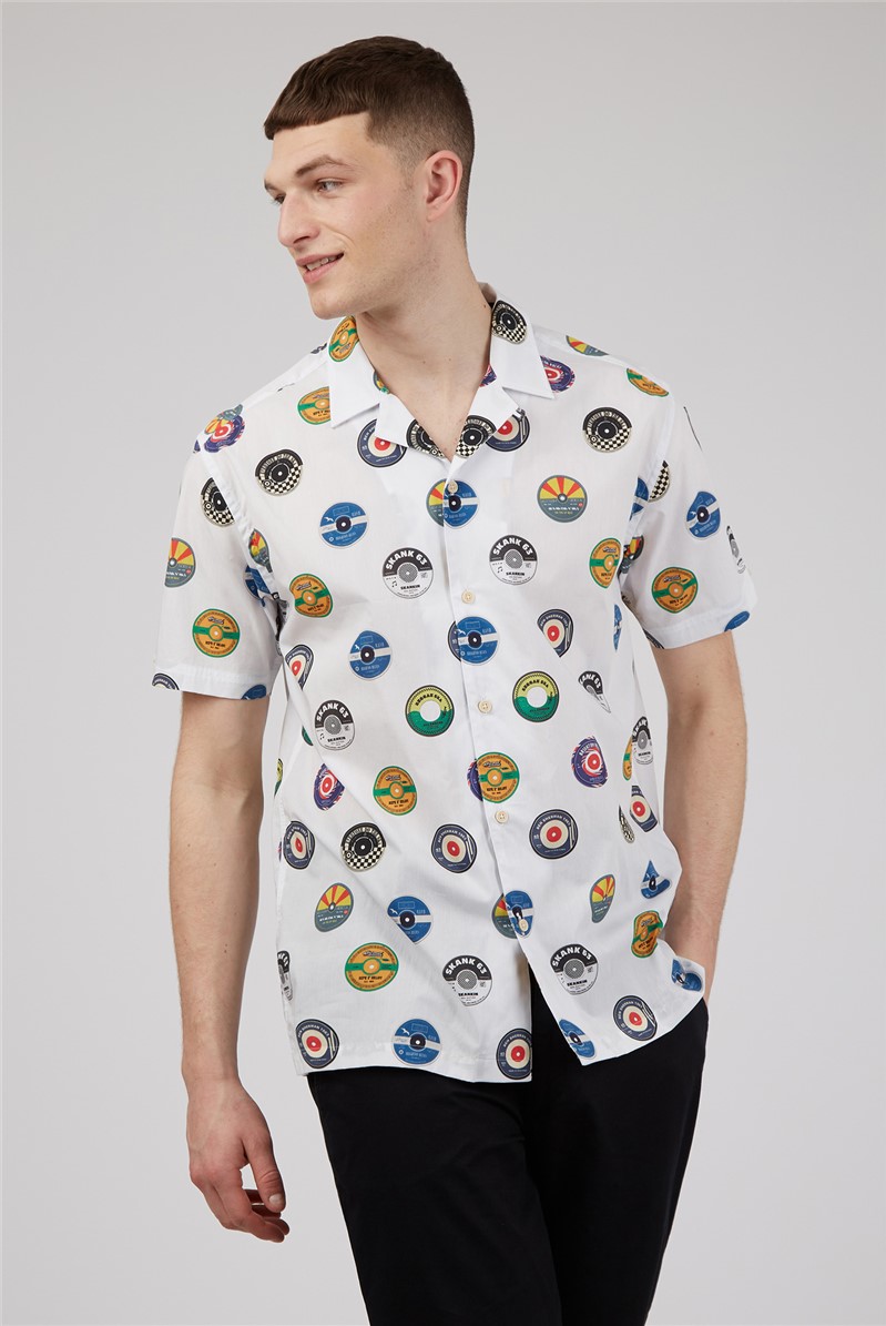   Photographic Retro Print Shirt