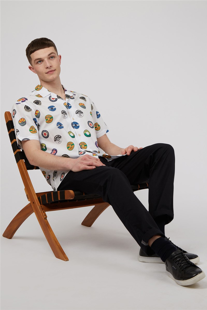   Photographic Retro Print Shirt