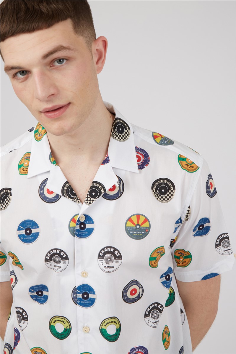   Photographic Retro Print Shirt