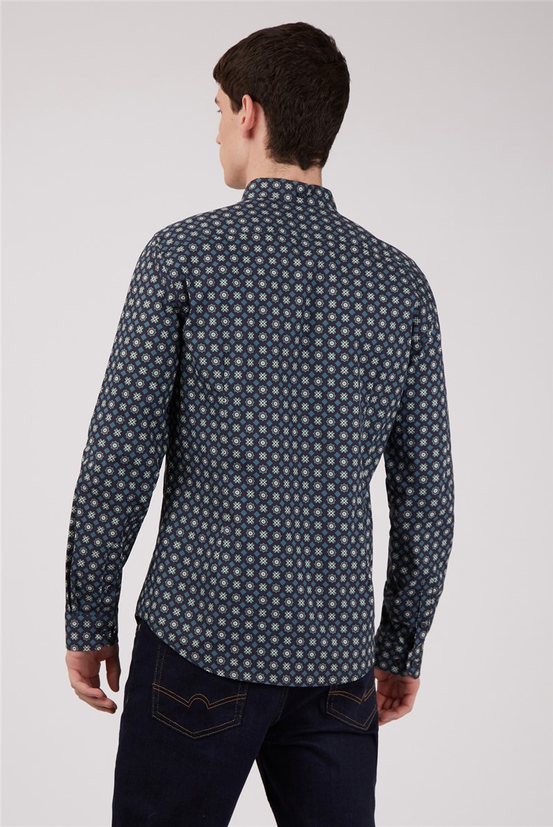 Ben Sherman Foulard Tile Print Shirt