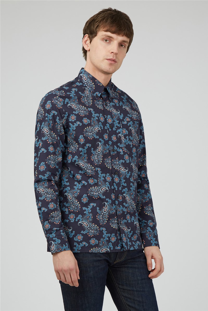 Ben Sherman Large Paisley Print Shirt