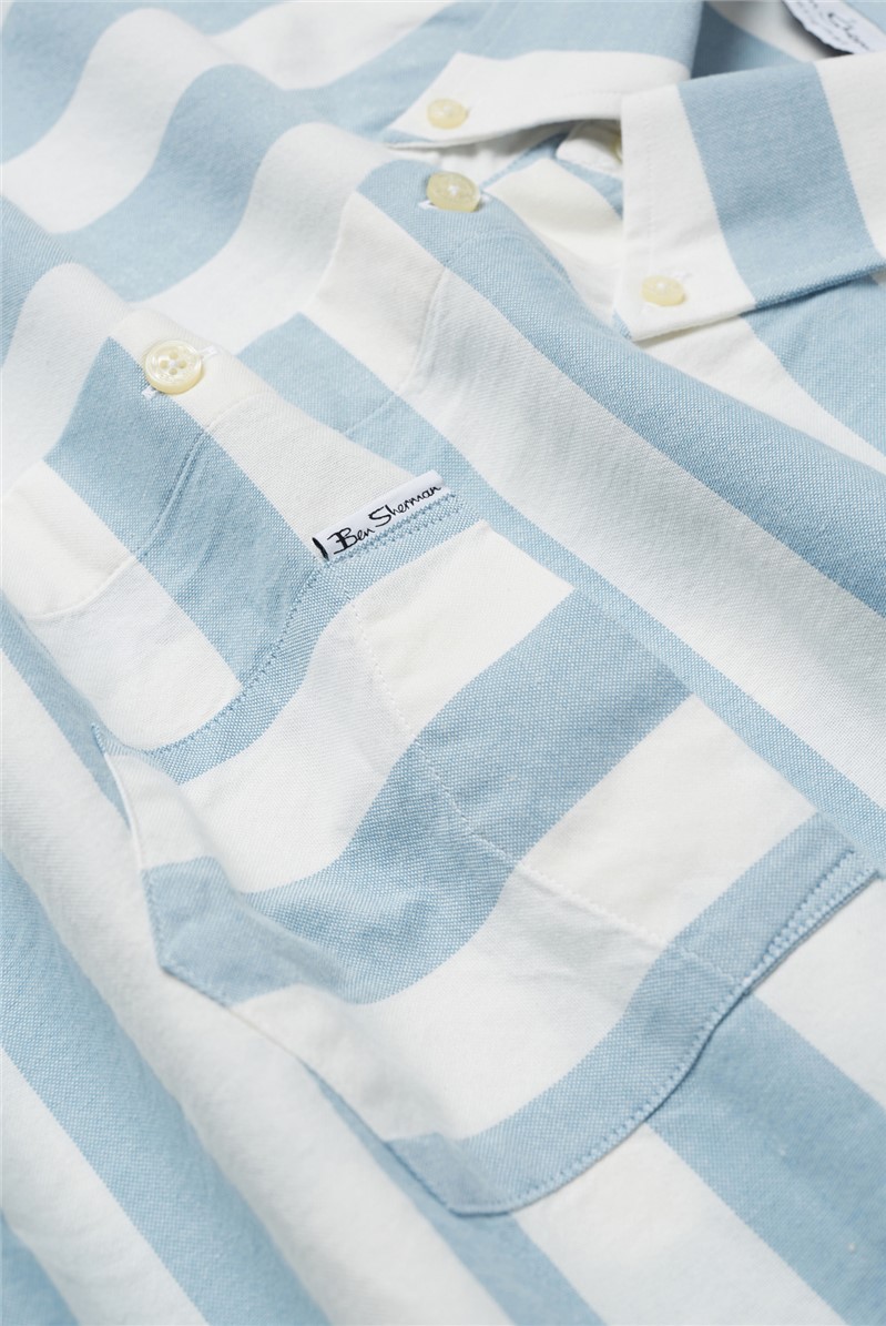 Ben Sherman Archive Patchwork Candy Stripe Shirt