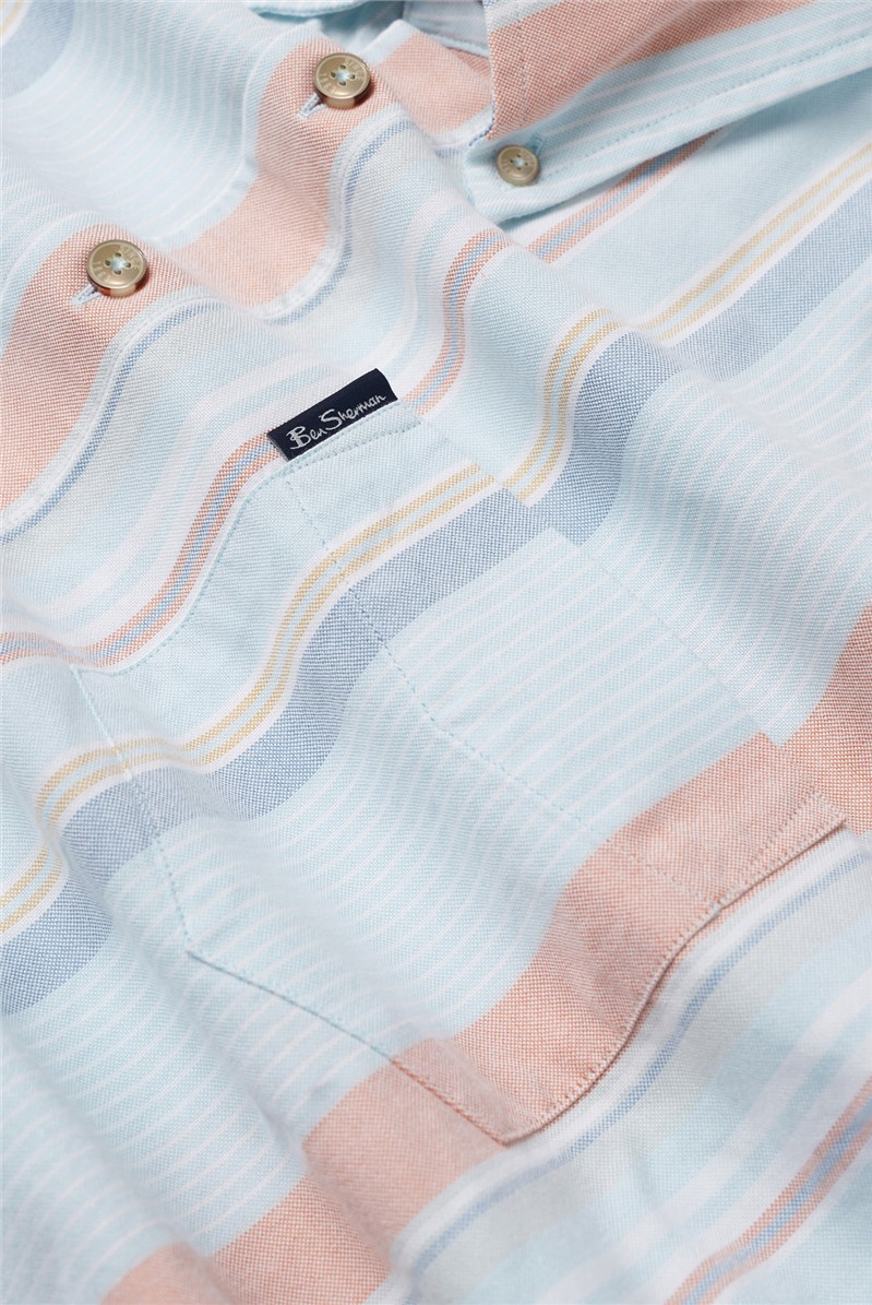  Regular Fit Oxford Stripe Shirt