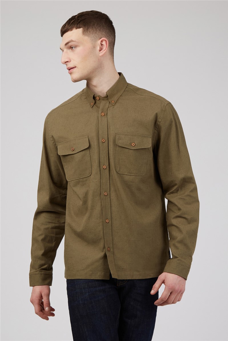   Cotton Linen Overshirt