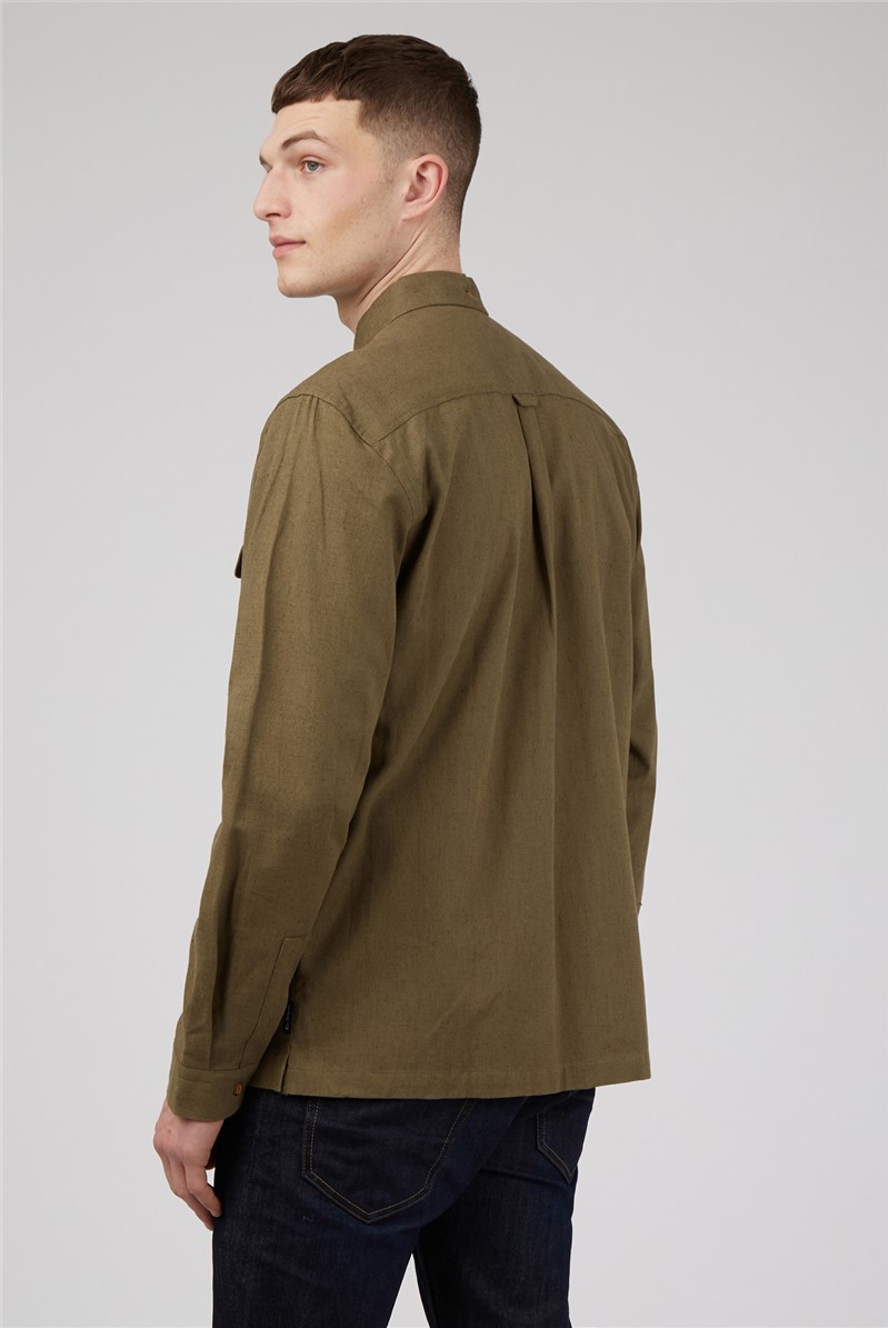 Ben Sherman Cotton Linen Overshirt