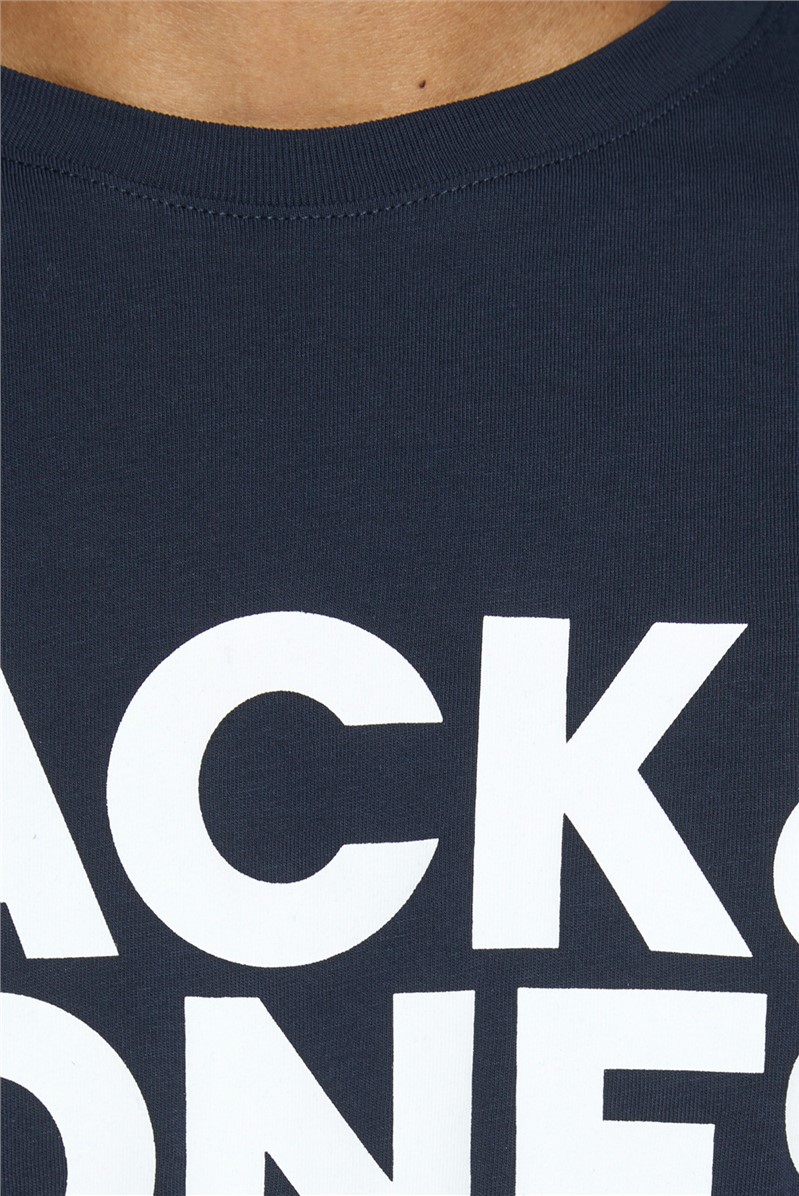 JACK & JONES Navy Graphic T-Shirt