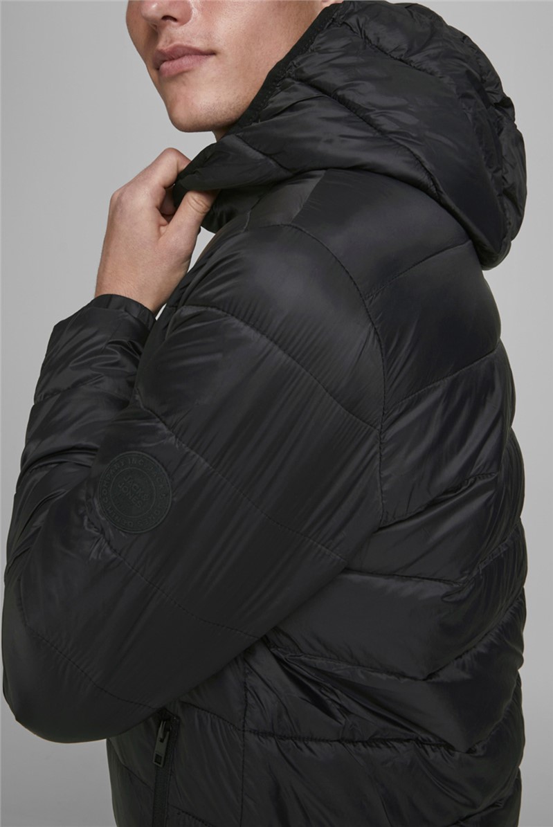 Jack & Jones | Men's Black Puffer Jacket | SuitDirect.co.uk