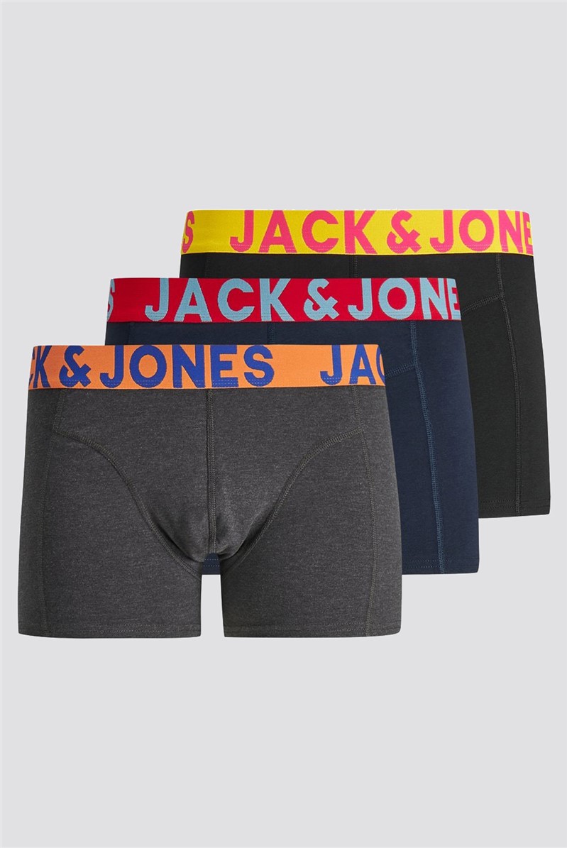 JACK & JONES 3 Pack Bright Boxer Shorts