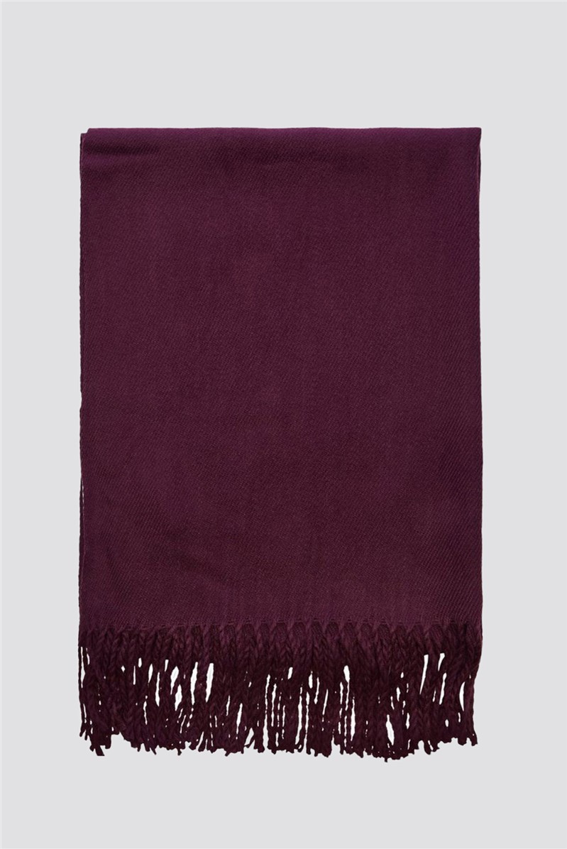 JACK & JONES Burgundy Woven Scarf