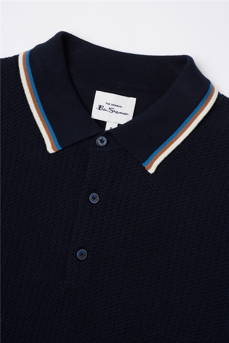  Textured Polo Shirt