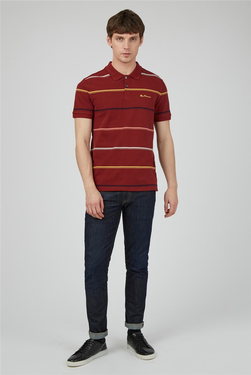 Ben Sherman Fine Stripe Polo Shirt