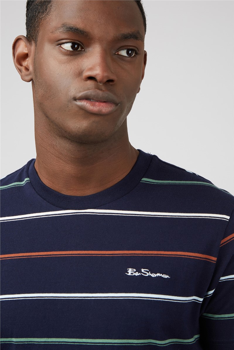 Ben Sherman Regular Fit Fine Stripe T-Shirt