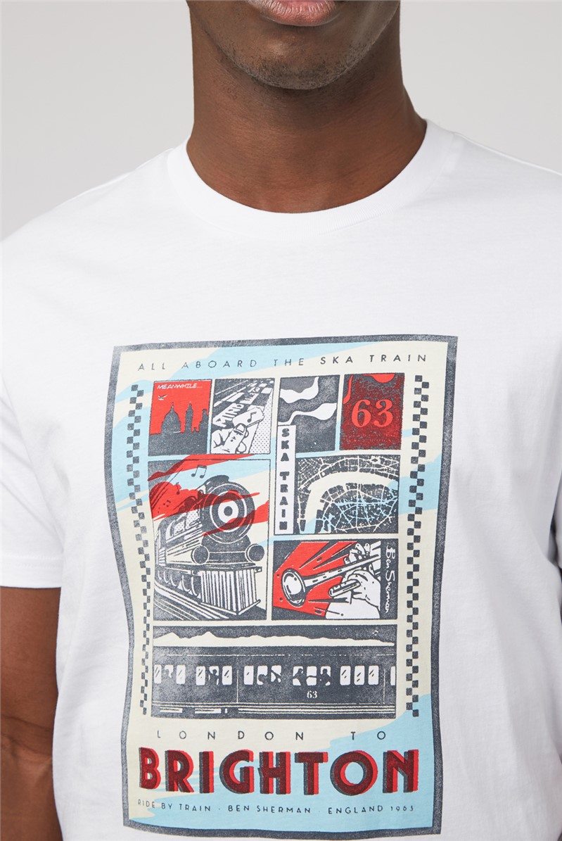  Train Poster Print T-Shirt