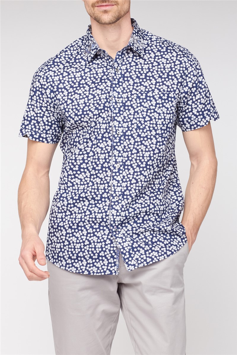  Short Sleeve Floral Print Shirt