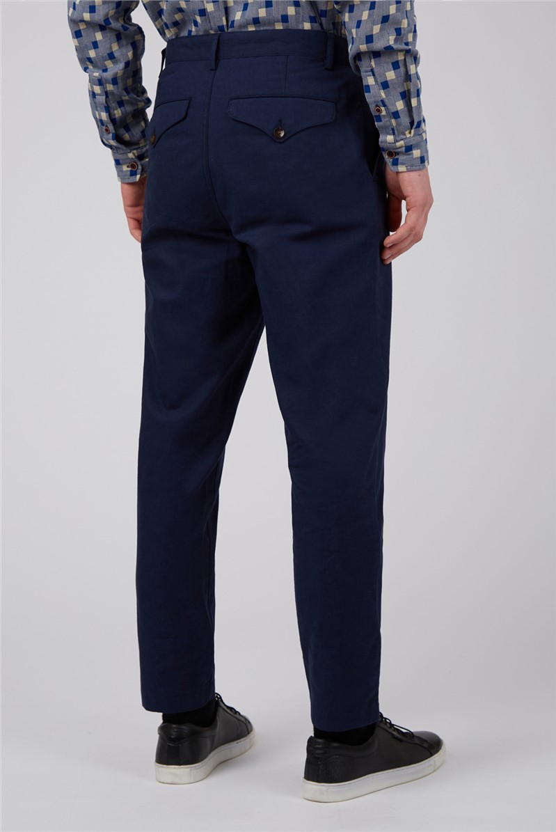 Ben Sherman Men's Cotton Linen Blend Trousers Suit Direct