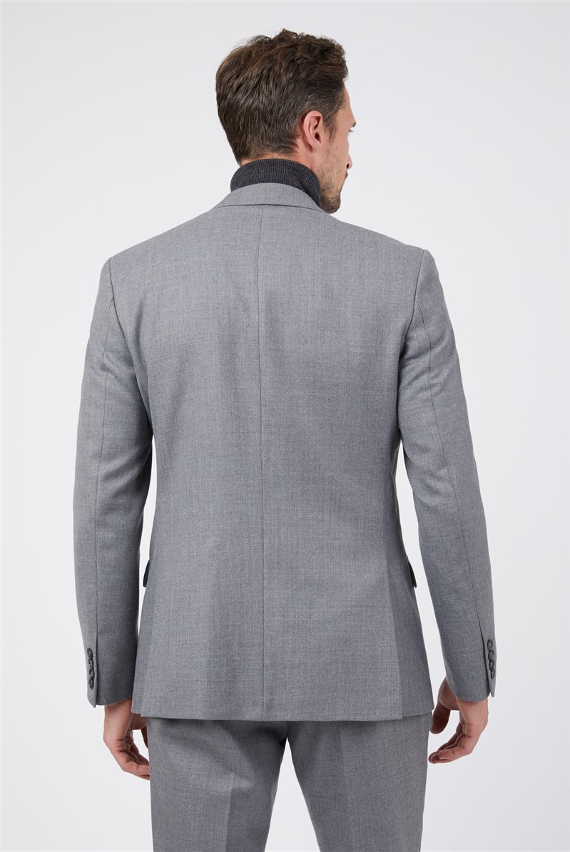 Racing Green | Men's Light Grey Flannel Wool Suit | Suit Direct