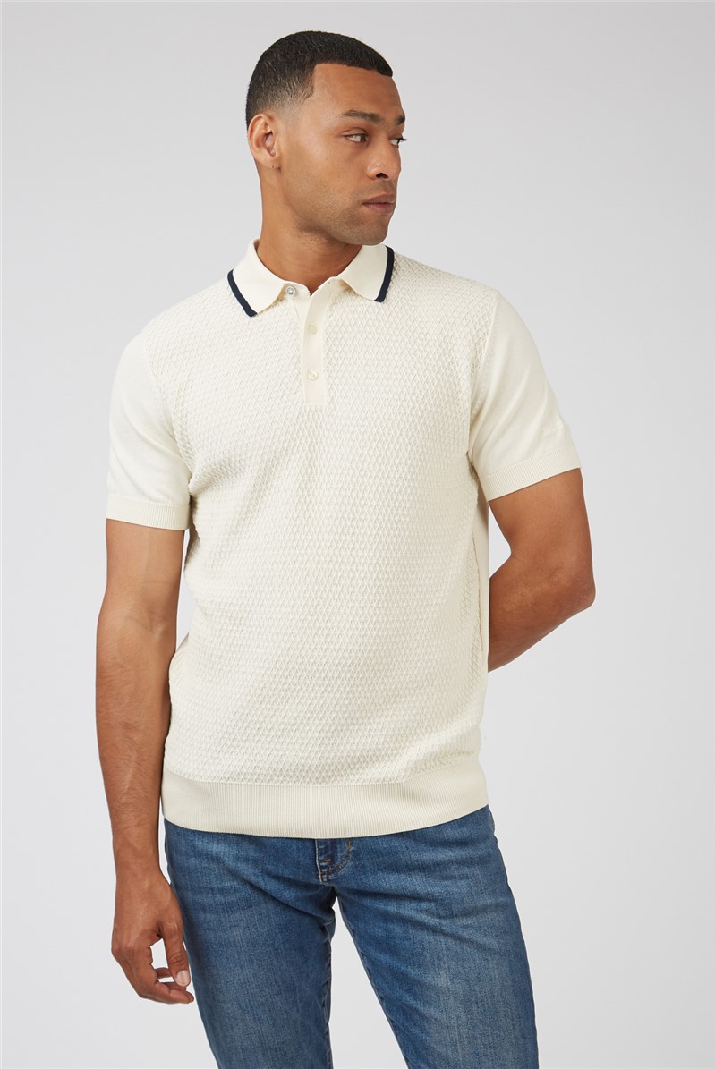  Textured Front Polo