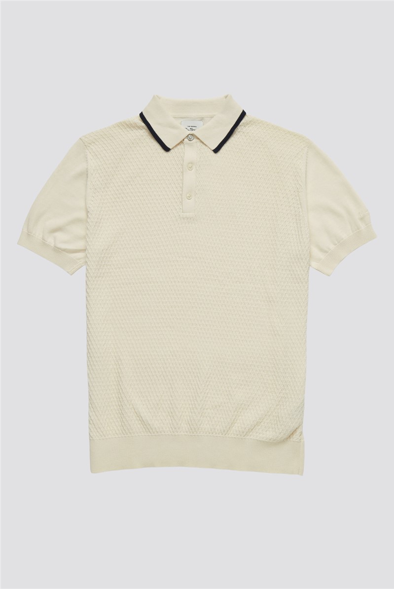  Textured Front Polo