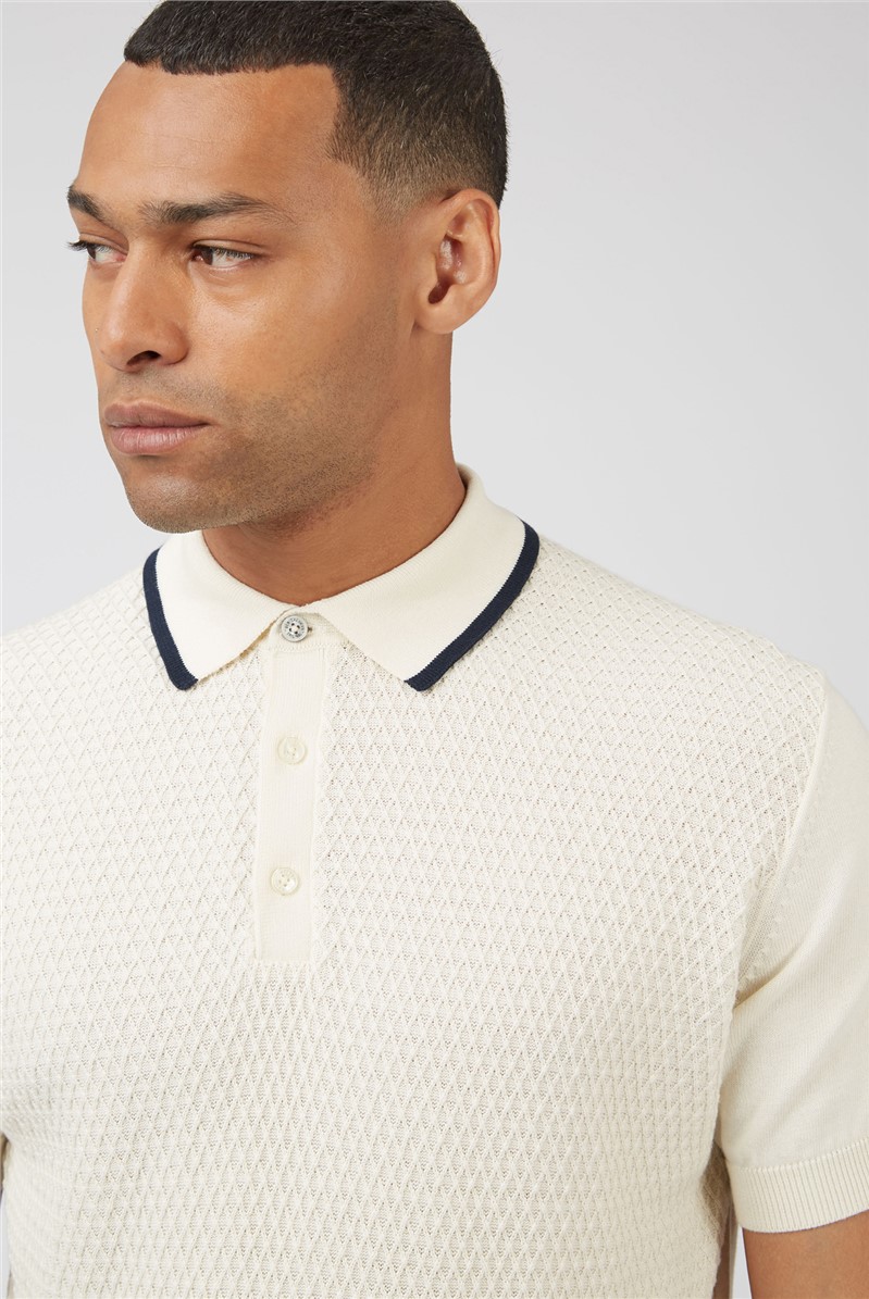  Textured Front Polo