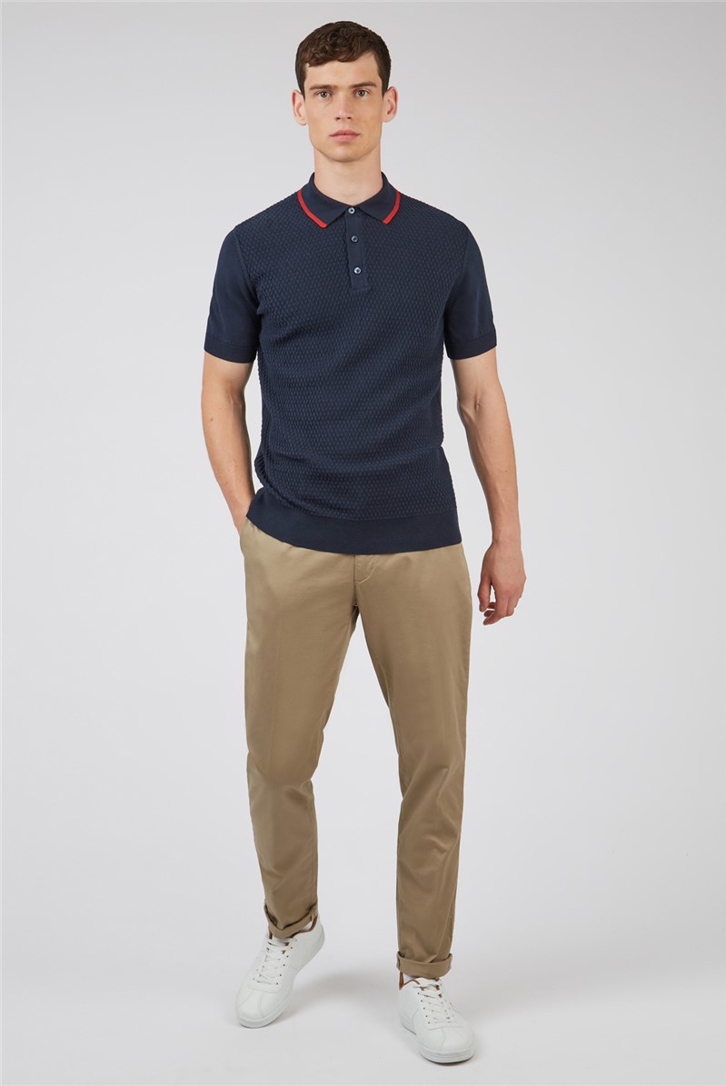 Ben Sherman Textured Front Polo