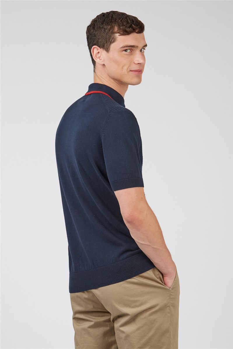  Textured Front Polo