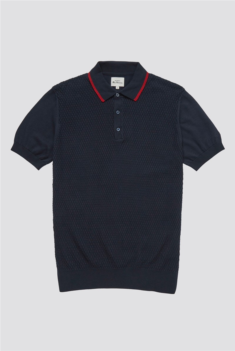  Textured Front Polo