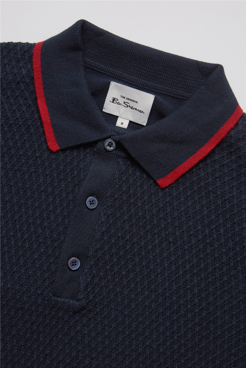  Textured Front Polo