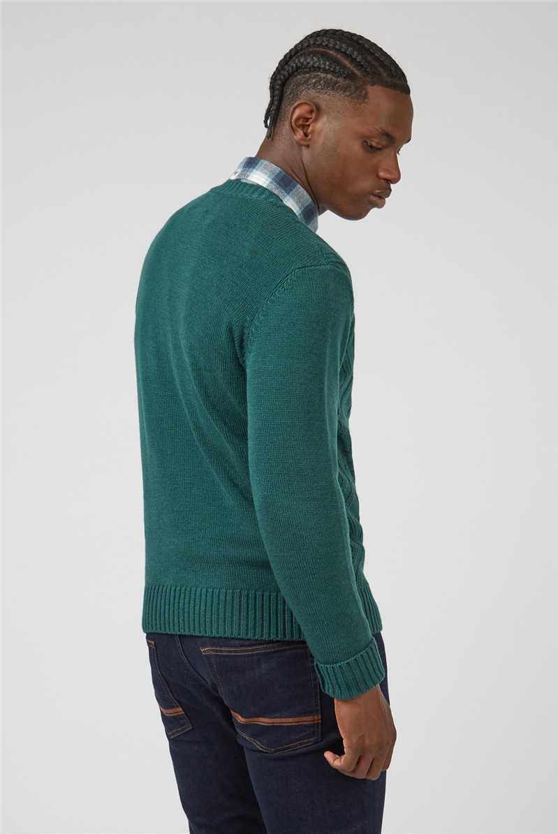  Cable Crew Neck Jumper