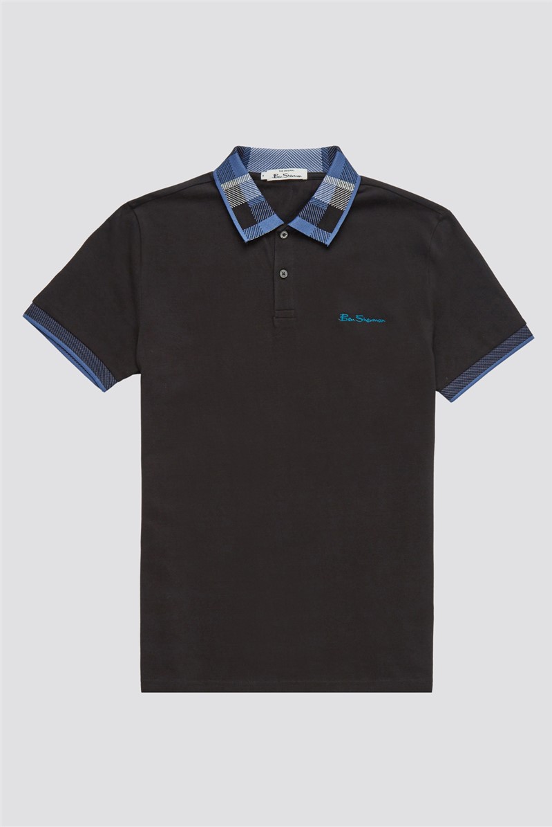 Polo shirts 2024 checkered collar