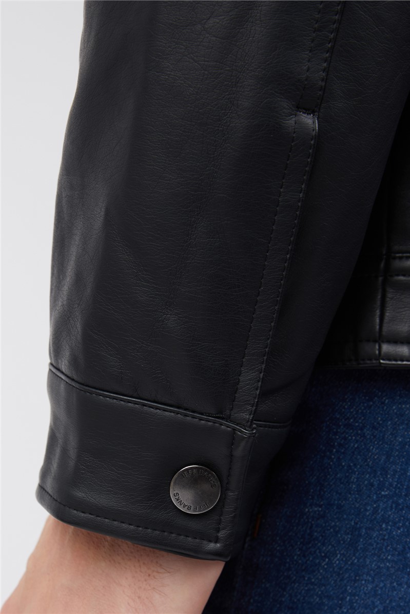  Regular Fit Black Biker Jacket