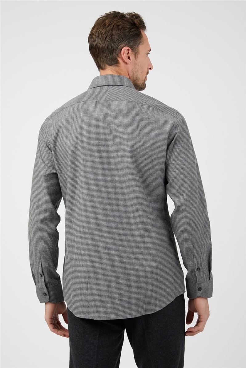 Jeff Banks Grey Puppytooth Shirt