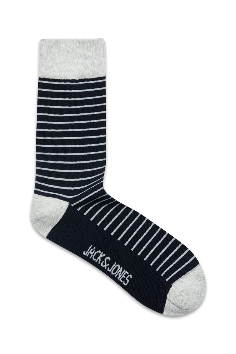JACK & JONES Men's Light Grey Socks 5 Pack Suit Direct