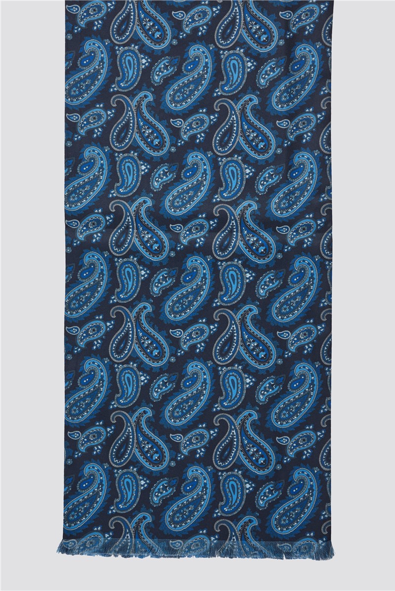  Paisley Print Poly Scarf