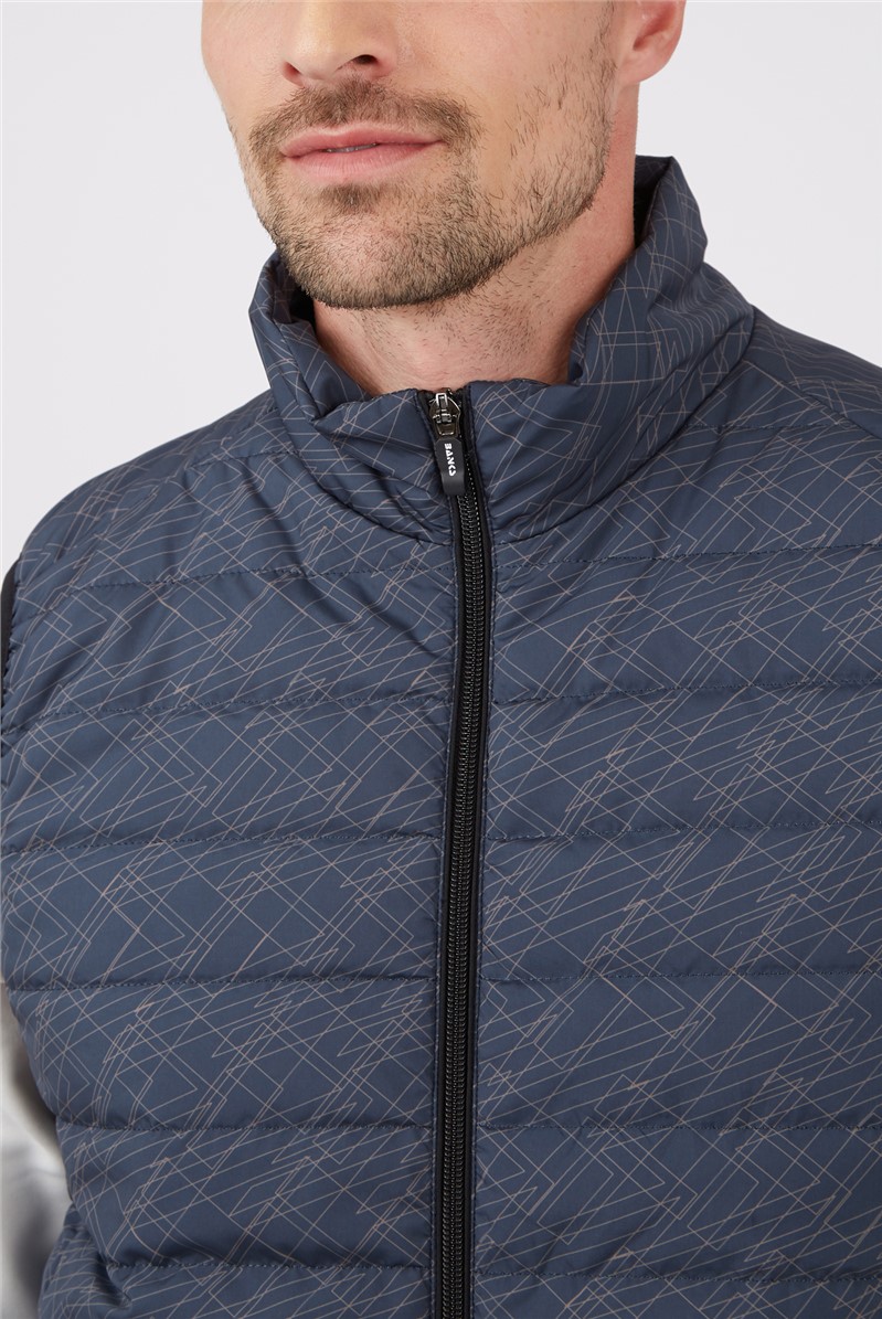  BANKSport Navy Quilted Gilet