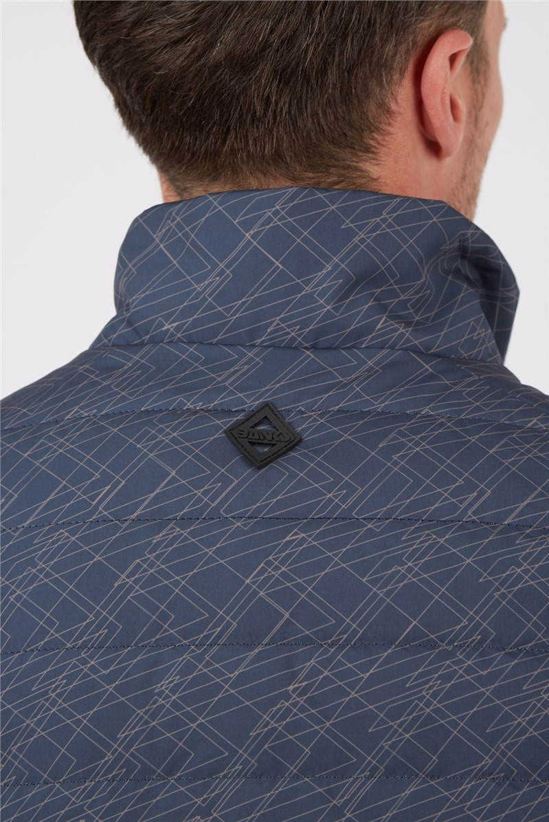  BANKSport Navy Quilted Gilet