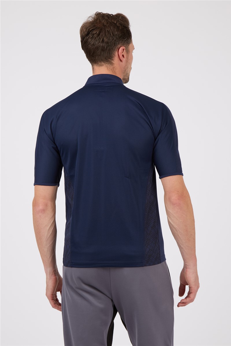  BANKSport Navy Jersey Half Zip Top