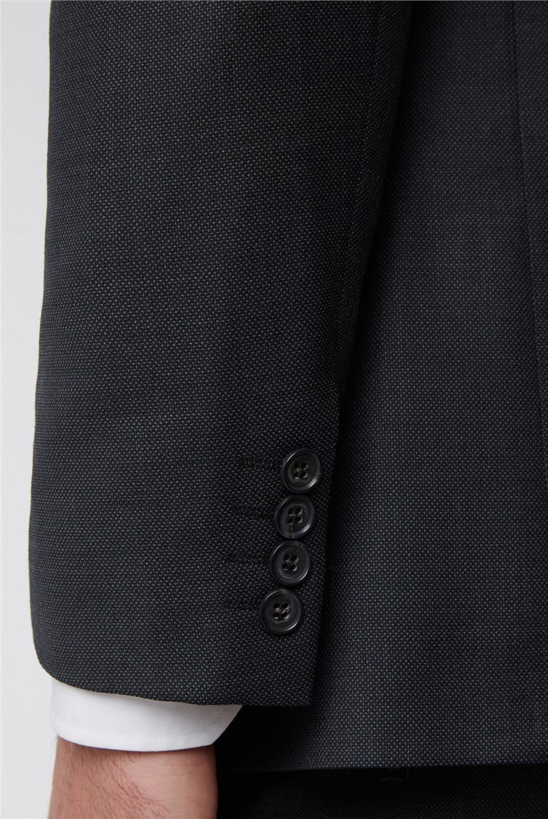  Charcoal Birdseye Waistcoat