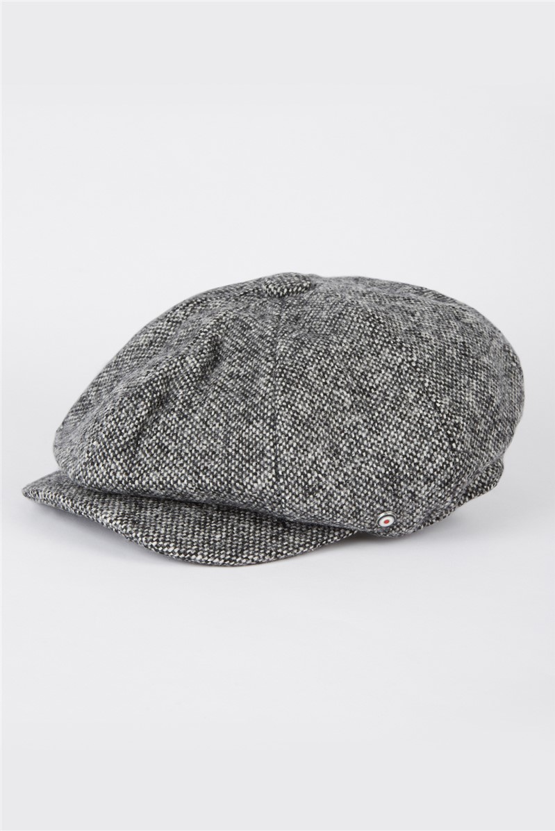  Grey Baker Boy Cap