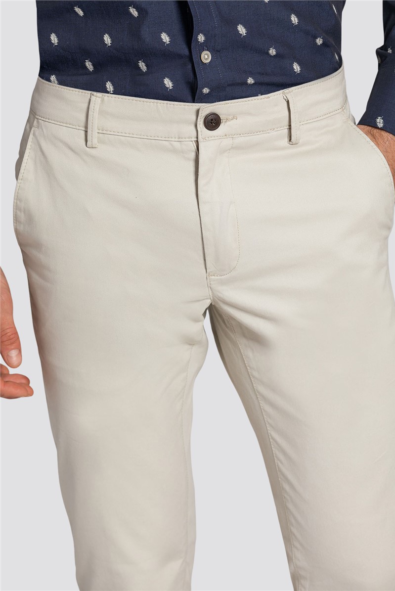  Slim Fit Stone Chino Trousers